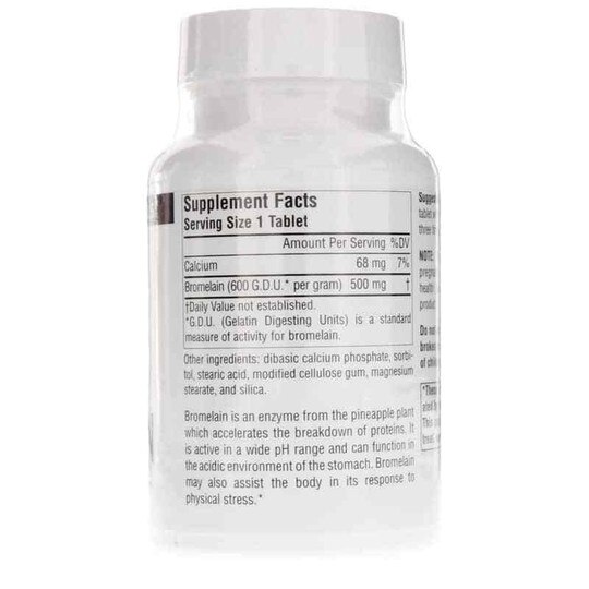 Bromelain 600 GDU 500 Mg, Source Naturals